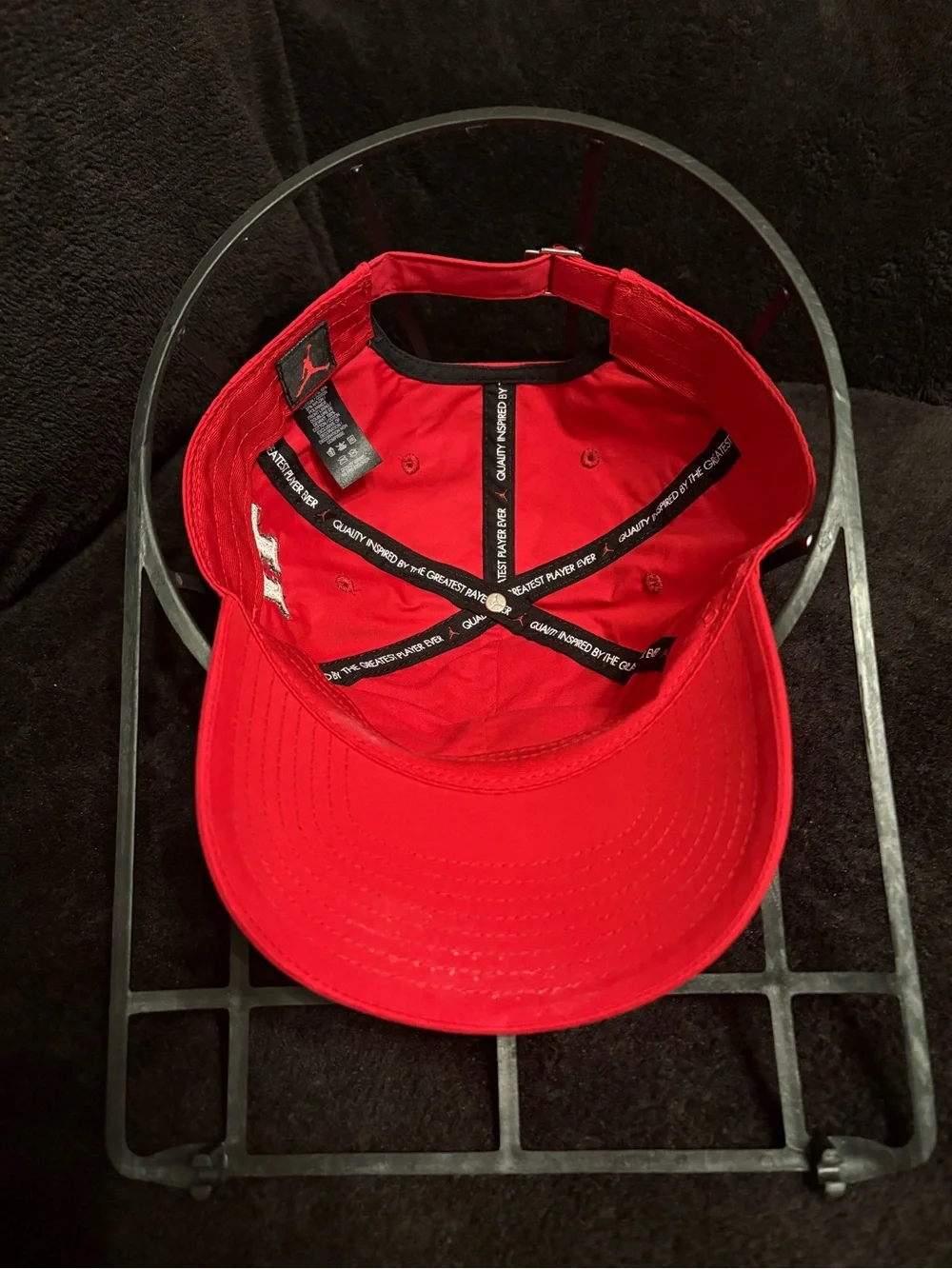 Houston Cougars x Jordan red buckle strapback hat adjustable
